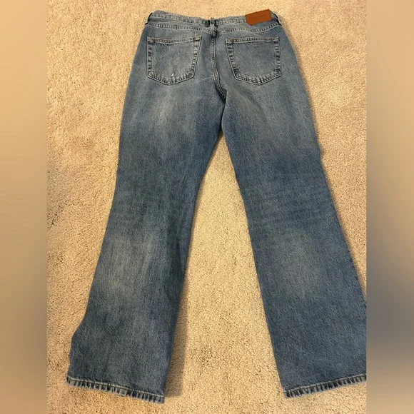 Lucky Brand Blue Distressed Flare Jeans - Picture 2 of 5